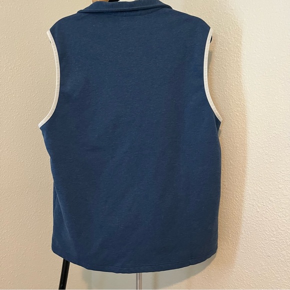 Bonobos Mens Slim Fit Golf 1/4 Zip Vest Pullover Fleece Blue Size M - Picture 5 of 5